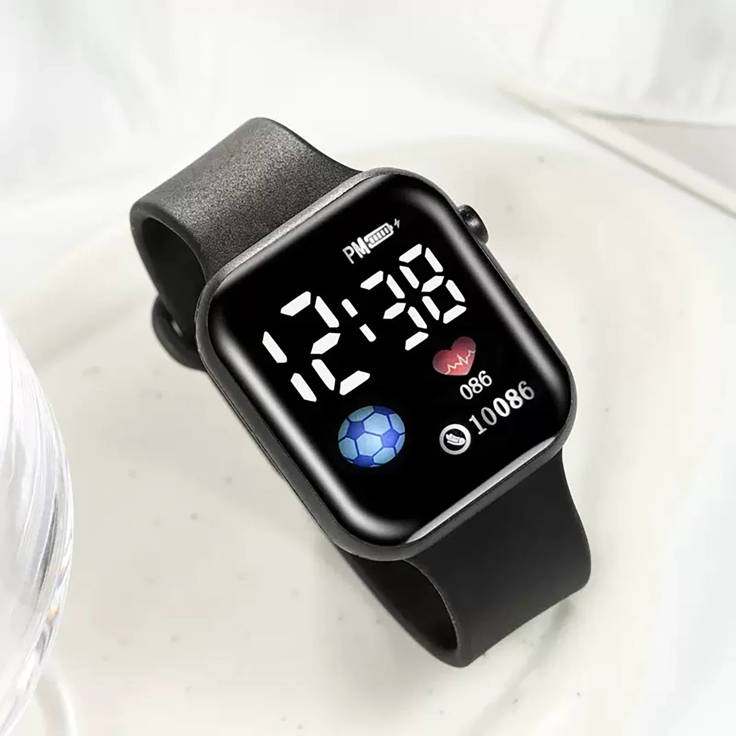 2025New Sport Watch Men Women LED Screen Multi-Country Display Heart Rate Health Watch IP 67 Waterproof Outdoor Fitness Watch