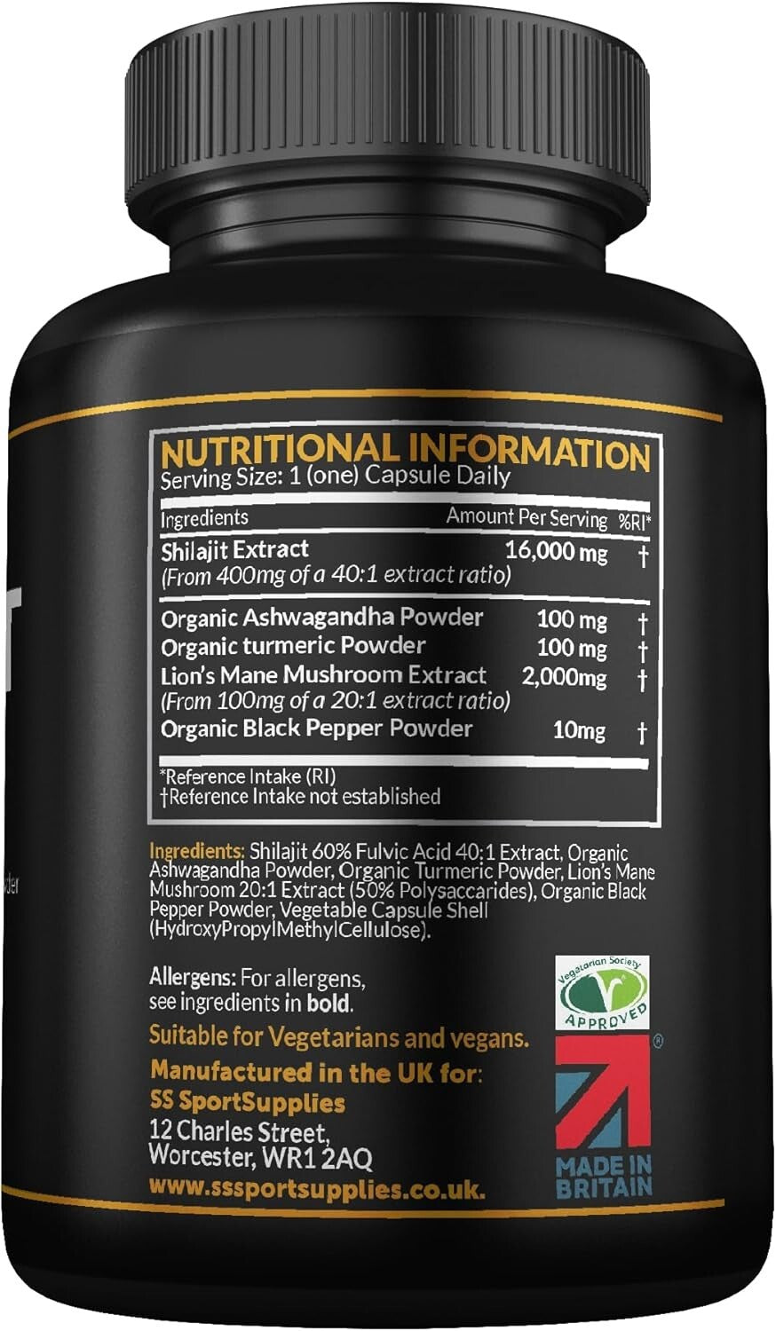 100% Pure Himalayan Shilajit 16000Mg Extremely Potent, Performance, Good Results