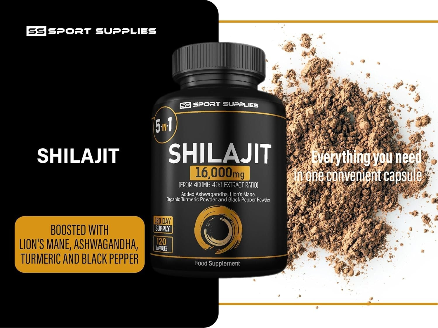 100% Pure Himalayan Shilajit 16000Mg Extremely Potent, Performance, Good Results