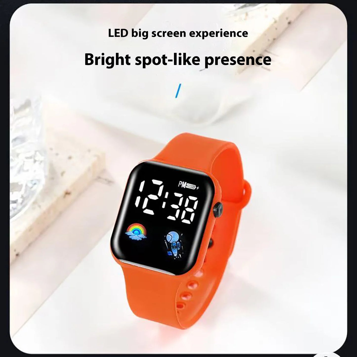 2025New Sport Watch Men Women LED Screen Multi-Country Display Heart Rate Health Watch IP 67 Waterproof Outdoor Fitness Watch