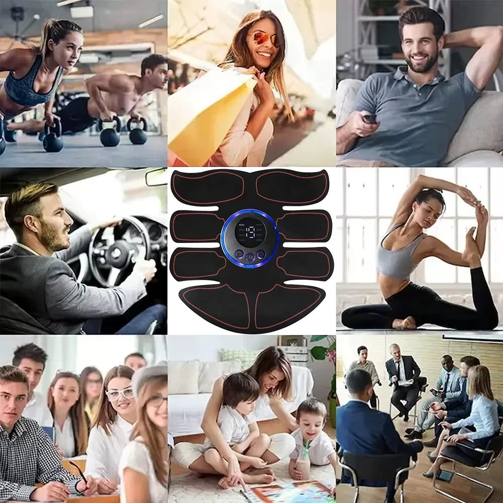 ABS Stimulator Muscle Toner EMS Muscle Stimulator Fitness Weight Loss Massager Abdominal Training Slimming Patch