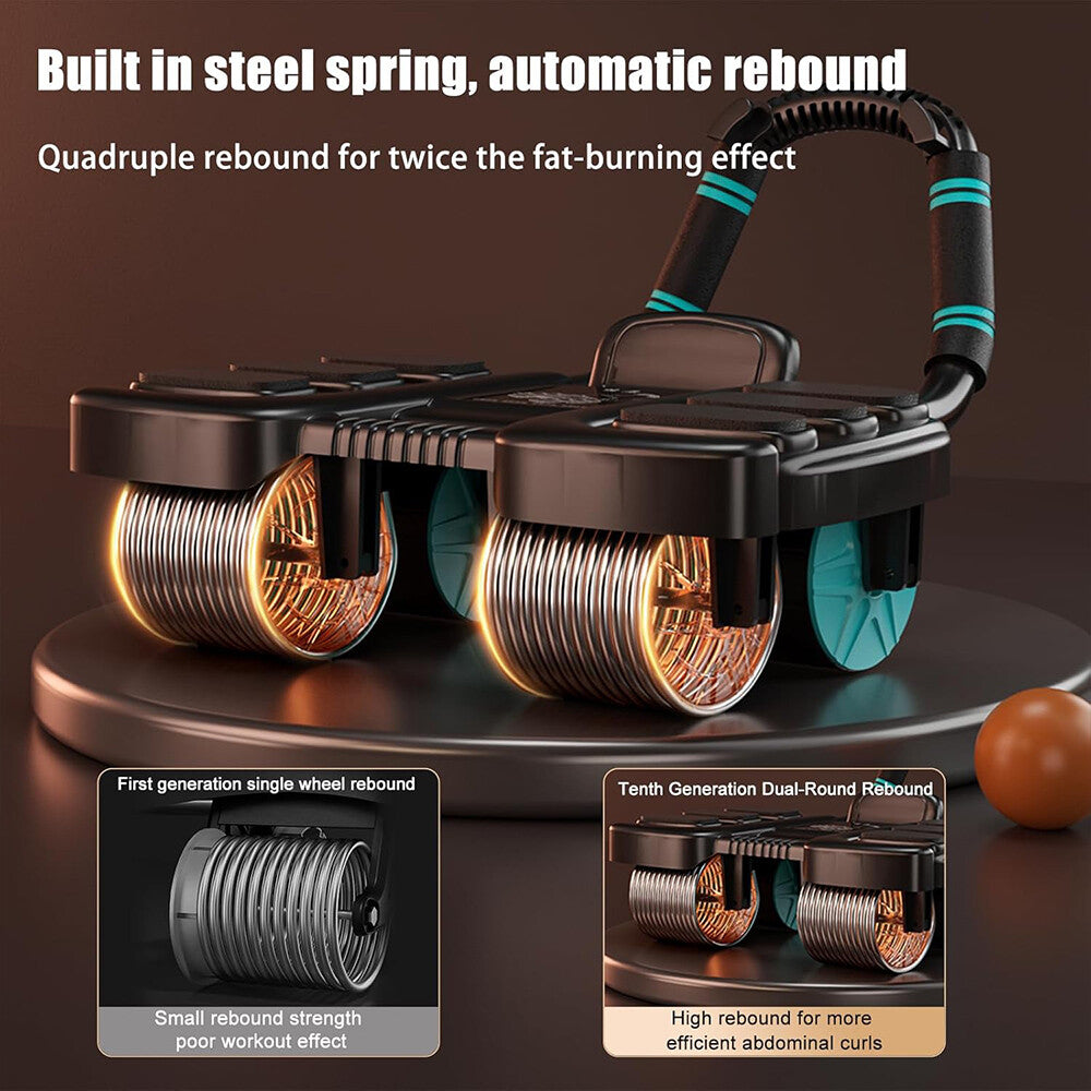 Healthy Belly Wheel with 6 Elbow Support Ab Roller Wheel Abdominal Fitness Wheel