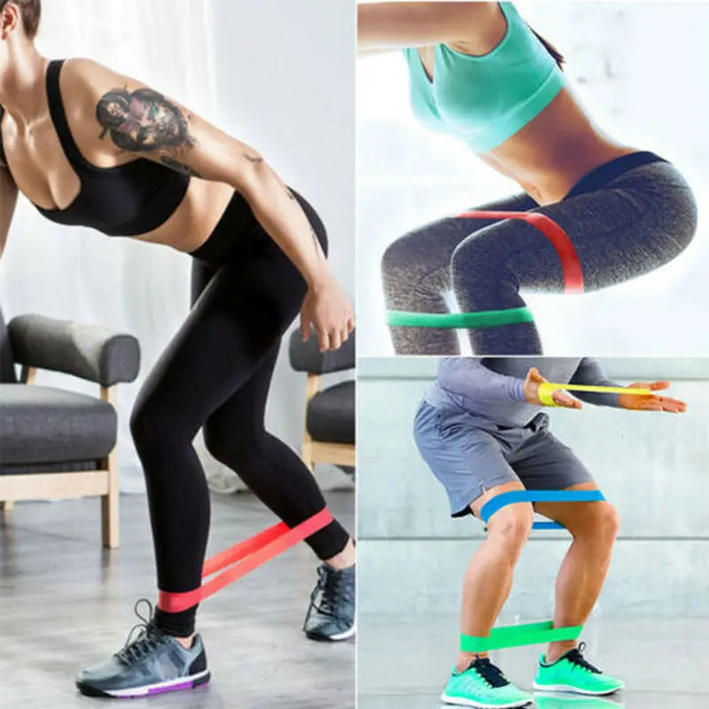 Mini Loop Resistance Bands Natural Latex Workout Band Loops Stretch Exercise Bands for Women Men Strength Training Therapy Home
