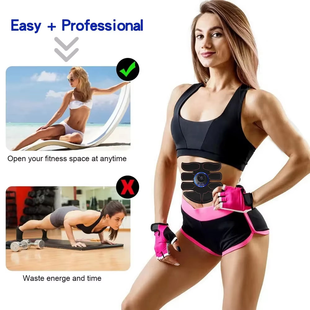 ABS Stimulator Muscle Toner EMS Muscle Stimulator Fitness Weight Loss Massager Abdominal Training Slimming Patch