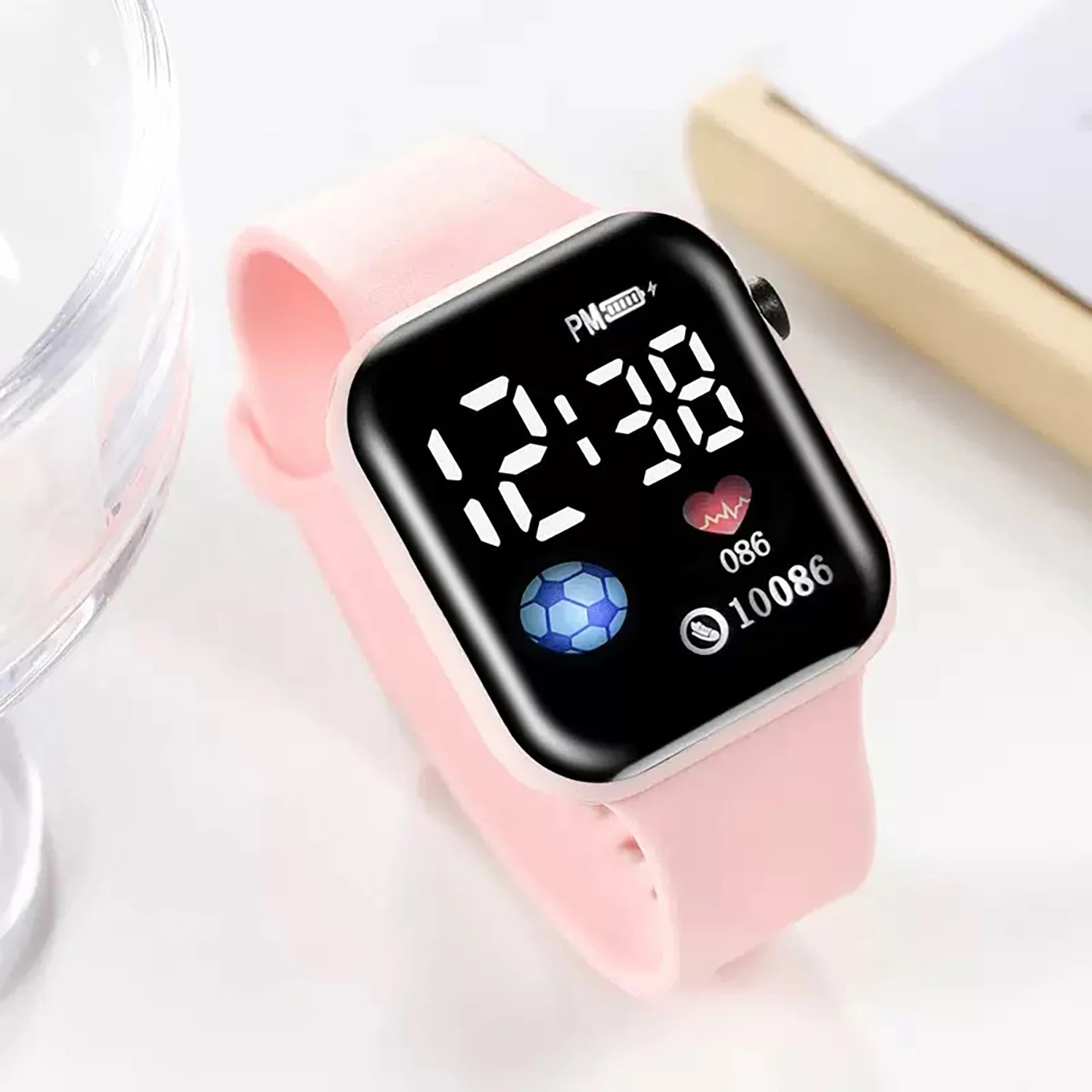 2025New Sport Watch Men Women LED Screen Multi-Country Display Heart Rate Health Watch IP 67 Waterproof Outdoor Fitness Watch