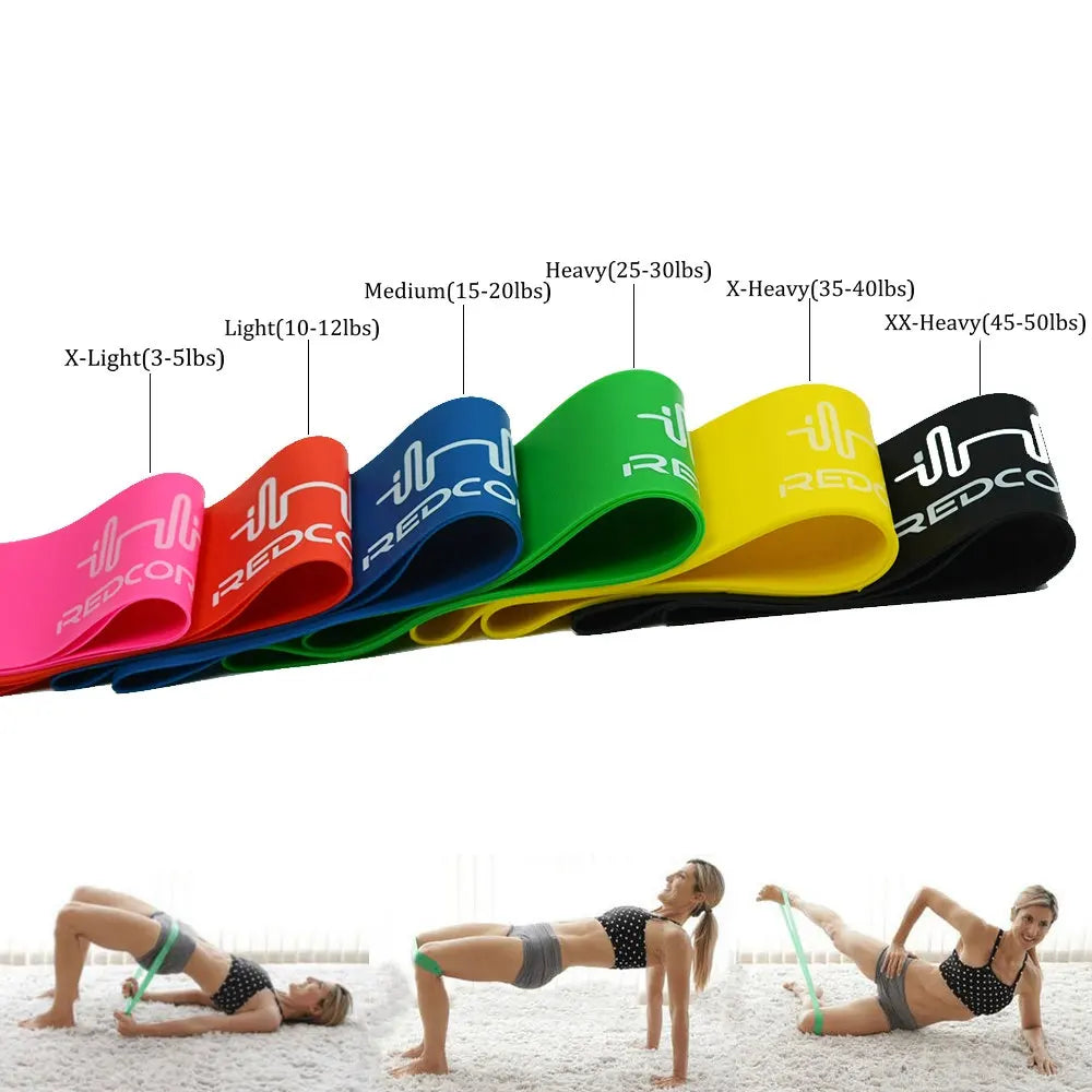 Mini Loop Resistance Bands Natural Latex Workout Band Loops Stretch Exercise Bands for Women Men Strength Training Therapy Home