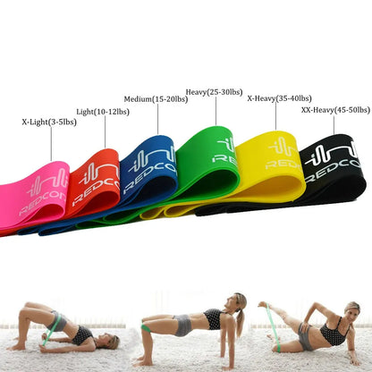 Mini Loop Resistance Bands Natural Latex Workout Band Loops Stretch Exercise Bands for Women Men Strength Training Therapy Home